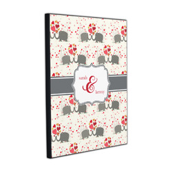 Elephants in Love Wood Prints (Personalized)