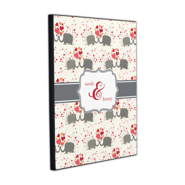 Custom Elephants in Love Wood Prints (Personalized)