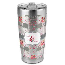 Elephants in Love 20oz Stainless Steel Double Wall Tumbler - Full Print (Personalized)