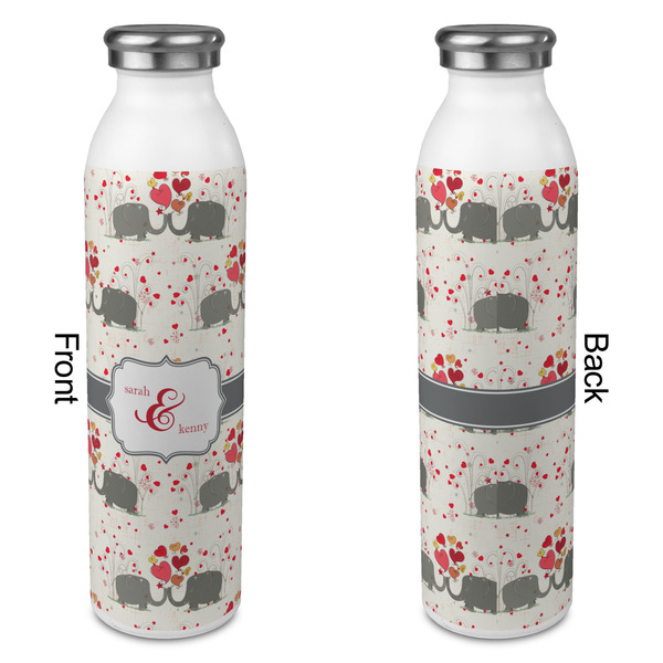 Elephants in Love 20oz Water Bottles - Full Print - Approval