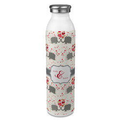 Elephants in Love 20oz Stainless Steel Water Bottle - Full Print (Personalized)