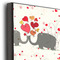 Elephants in Love 20x24 Wood Print - Closeup