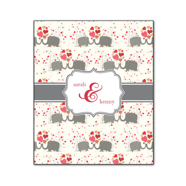 Elephants in Love 20x24 Wood Print - Front View