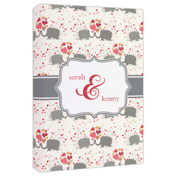 Elephants in Love Canvas Print - 20x30 (Personalized)