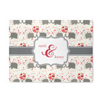 Elephants in Love 5' x 7' Indoor Area Rug (Personalized)