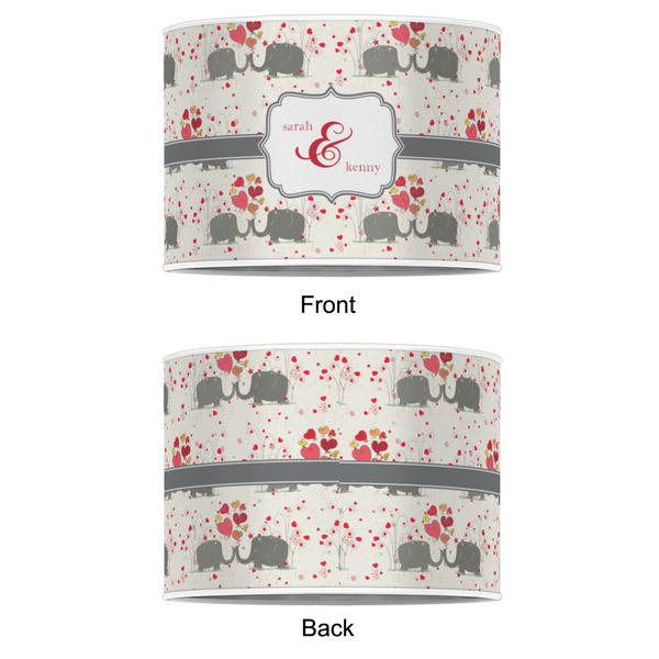 Elephants in Love 8" Drum Lampshade - APPROVAL (Poly Film)