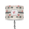 Elephants in Love 8" Drum Lampshade - ON STAND (Poly Film)