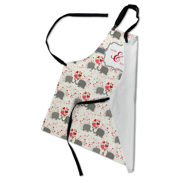 Elephants in Love Apron - Folded