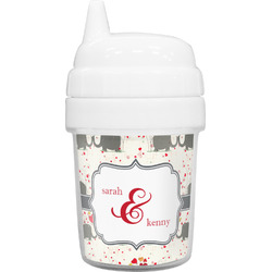 Elephants in Love Baby Sippy Cup (Personalized)
