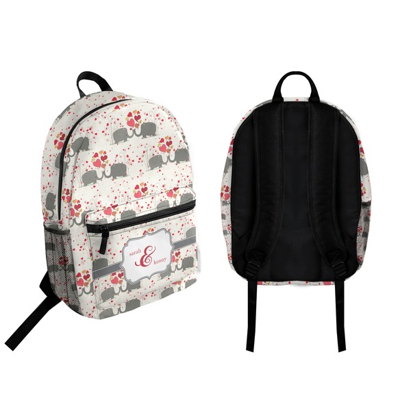 Elephants in Love Backpack front and back - Apvl