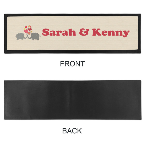 Elephants in Love Bar Mat - Large - APPROVAL