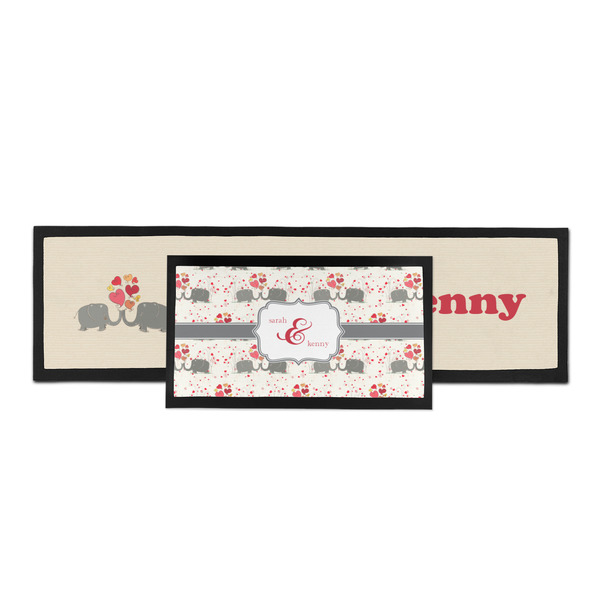 Elephants in Love Bar Mat - Parent Main