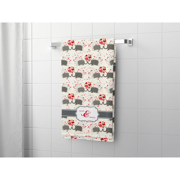 Elephants in Love Bath Towel - LIFESTYLE