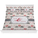 Elephants in Love Comforter Set - King (Personalized)