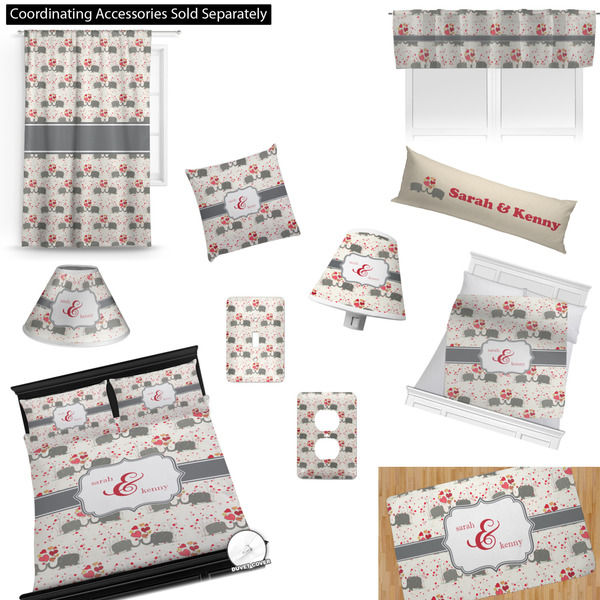 Elephants in Love Bedroom Decor & Accessories2