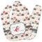 Elephants in Love Baby Bib w/ Couple's Names