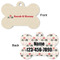 Elephants in Love Bone Shaped Dog ID Tag - Large - Approval