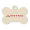 Elephants in Love Bone Shaped Dog ID Tag (Personalized)