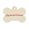 Elephants in Love Bone Shaped Dog ID Tag - Small (Personalized)