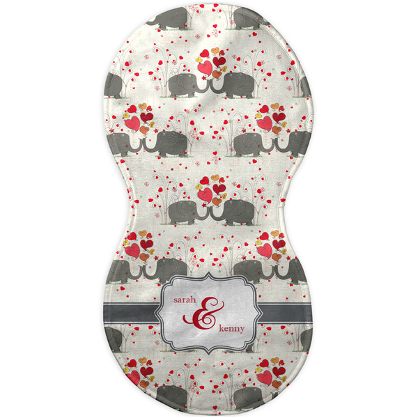 Elephants in Love Burp Peanut Shaped Flat