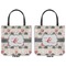 Elephants in Love Canvas Tote - Front and Back