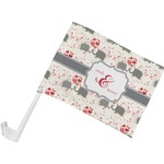 Elephants in Love Car Flag - Small w/ Couple's Names