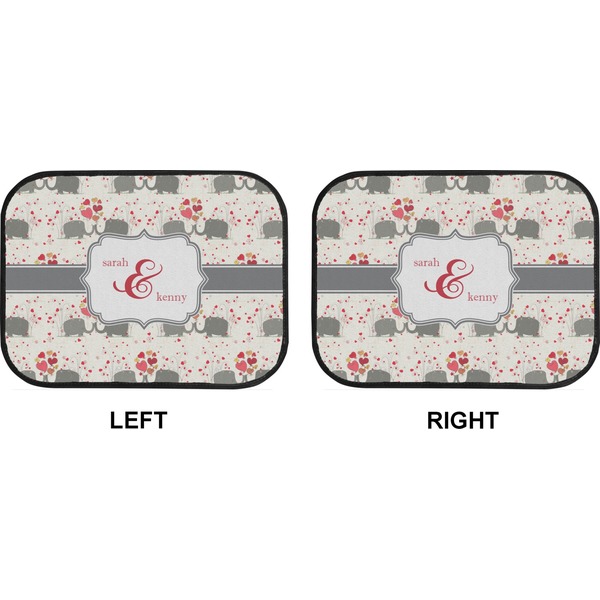 Elephants in Love Car Floor Mats (Back Seat) (Approval)
