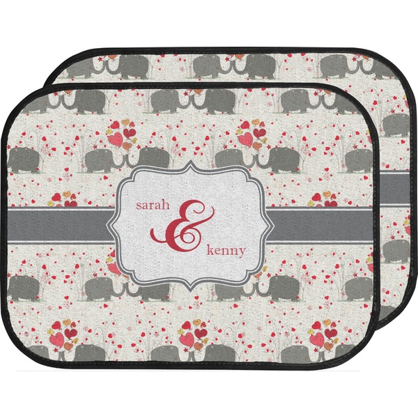 Elephants in Love Custom Car Floor Mats Set (2Front & 2Back)