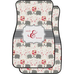 Elephants in Love Car Floor Mats (Personalized)