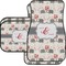 Elephants in Love Car Floor Mats Set - 2 Front & 2 Back (Personalized)