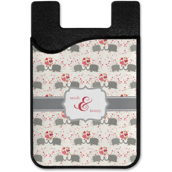 Elephants in Love Cell Phone Credit Card Holder