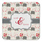 Elephants in Love Coaster Set - FRONT (one)