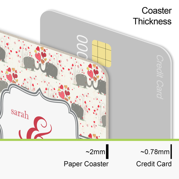 Elephants in Love Coaster Thickness