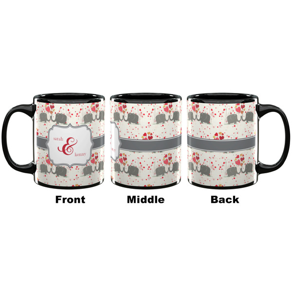 Elephants in Love Coffee Mug - 11 oz - Black APPROVAL