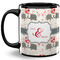 Elephants in Love Coffee Mug - 11 oz - Full- Black