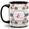 Elephants in Love 11 Oz Coffee Mug - Black (Personalized)