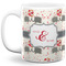 Elephants in Love 11 Oz Coffee Mug - White (Personalized)