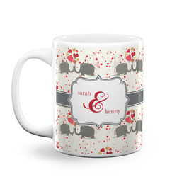 Elephants in Love Coffee Mug (Personalized)