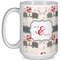 Elephants in Love Coffee Mug - 15 oz - White Full