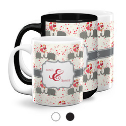 Elephants in Love Coffee Mugs (Personalized)