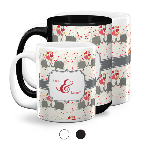 Elephants in Love Coffee Mugs Main