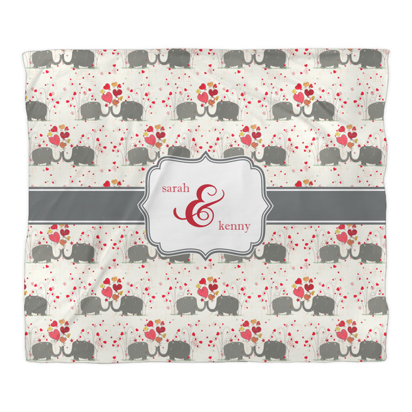 Elephants in Love Comforter - King - Front