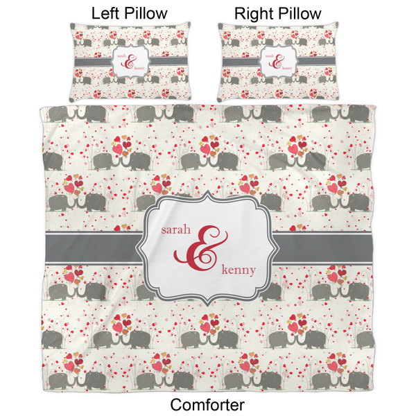 Elephants in Love Comforter Set - King - Approval