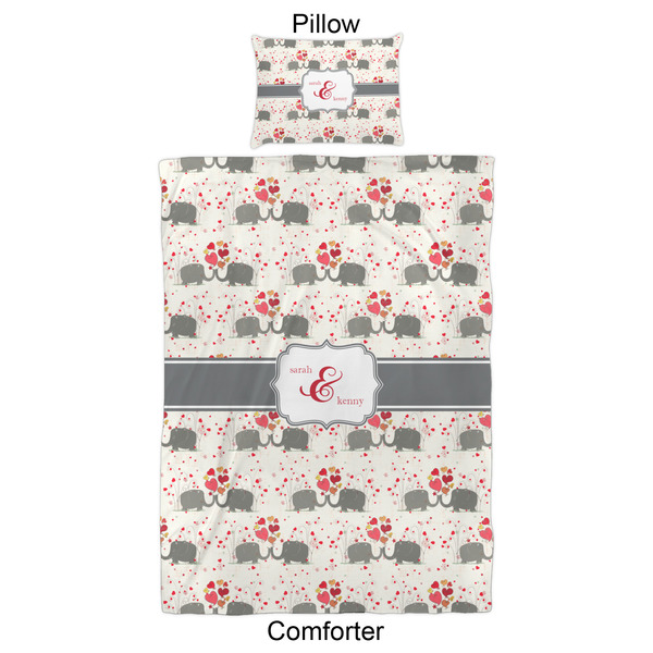 Elephants in Love Comforter Set - Twin XL - Approval