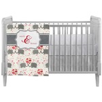 Elephants in Love Crib Comforter / Quilt (Personalized)