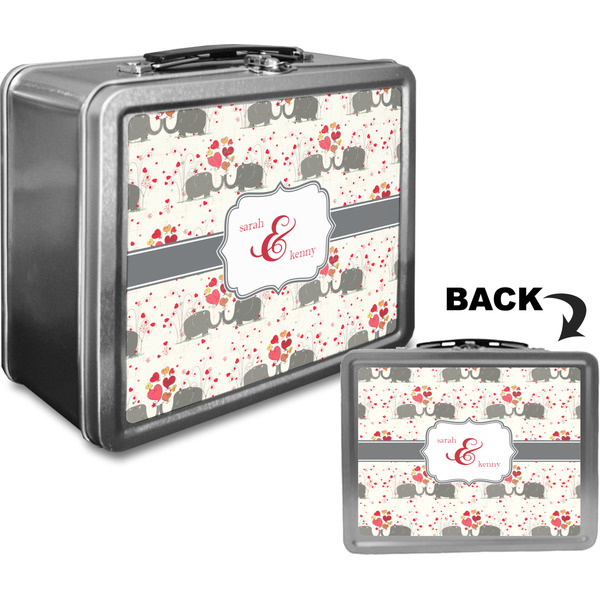 Elephants in Love Custom Lunch Box / Tin Approval