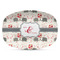 Elephants in Love Plastic Platter - Microwave & Oven Safe Composite Polymer (Personalized)