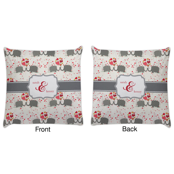 Elephants in Love Decorative Pillow Case - Approval