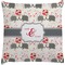 Elephants in Love Decorative Pillow Case (Personalized)