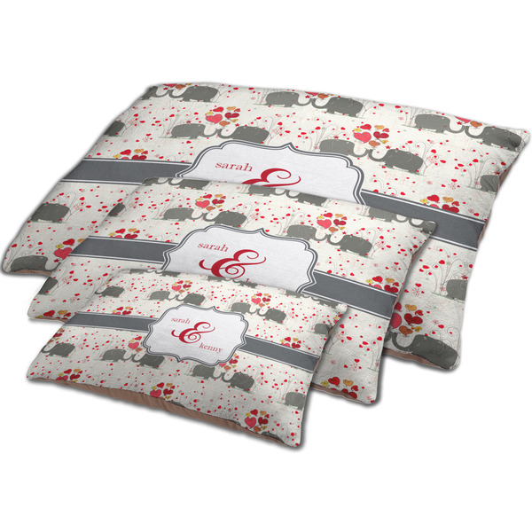 Elephants in Love Dog Beds - MAIN (sm, med, lrg)